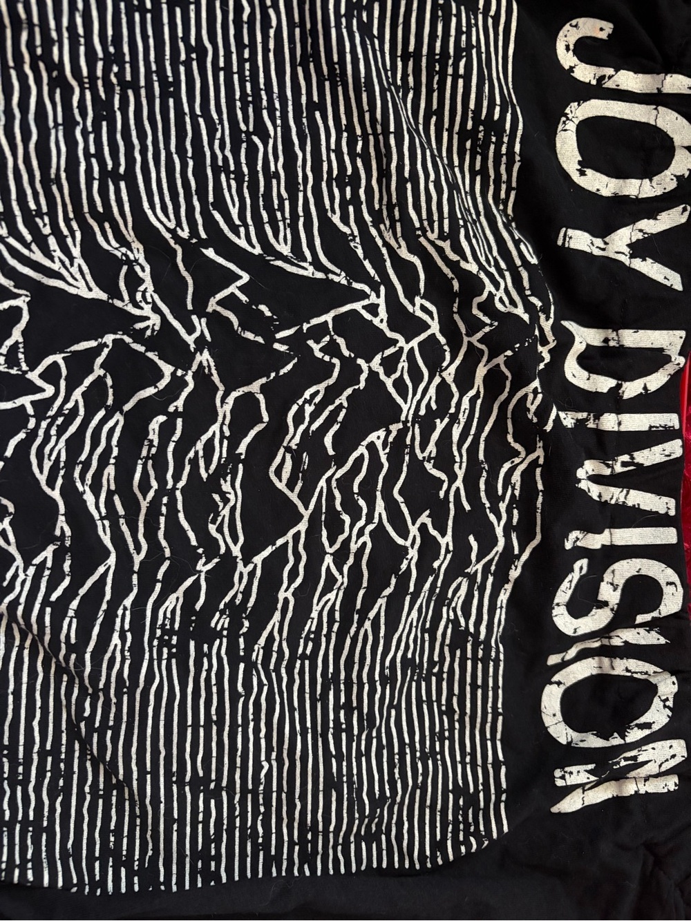 Joy Division Black Off-Shoulder Crop Top - Band Graphic - Picture 2 of 2